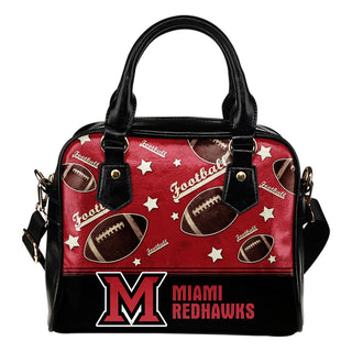 Personalized American Football Awesome Miami RedHawks Shoulder Handbag