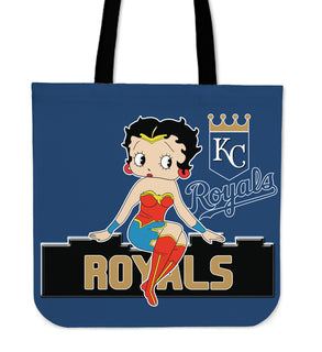 Wonder Betty Boop Kansas City Royals Tote Bags
