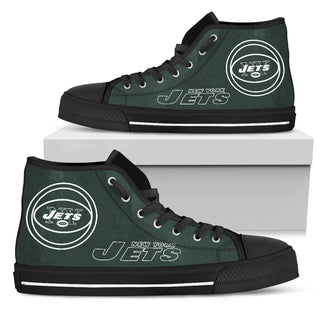 Circle Logo New York Jets High Top Shoes