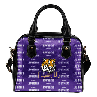 Nice Little Logo LSU Tigers Shoulder Handbags