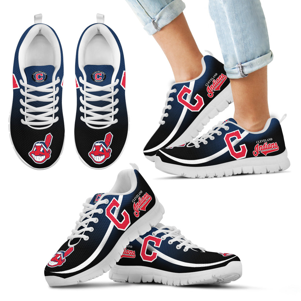 Mystery Straight Line Up Cleveland Indians Sneakers