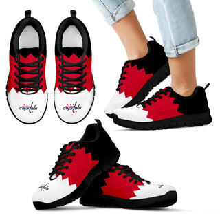 Incredible Line Zig Zag Disorder Beautiful Washington Capitals Sneakers