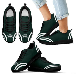 Lovely Curves Stunning Logo Icon New York Jets Sneakers