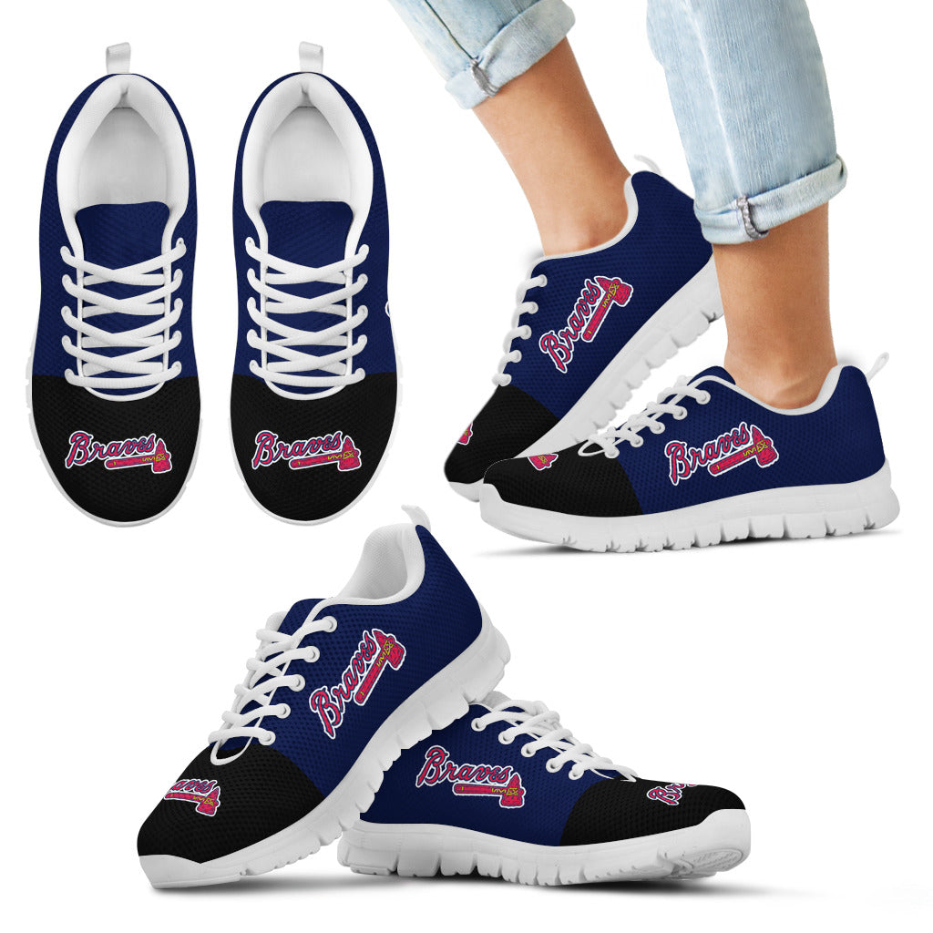 Two Colors Aparted Atlanta Braves Sneakers