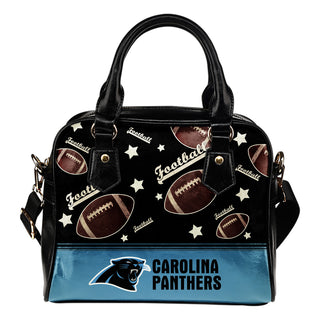 Personalized American Football Awesome Carolina Panthers Shoulder Handbag