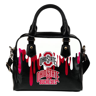 Color Leak Down Colorful Ohio State Buckeyes Shoulder Handbags