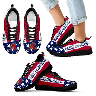 Proud Of American Flag Three Line Arizona Diamondbacks Sneakers