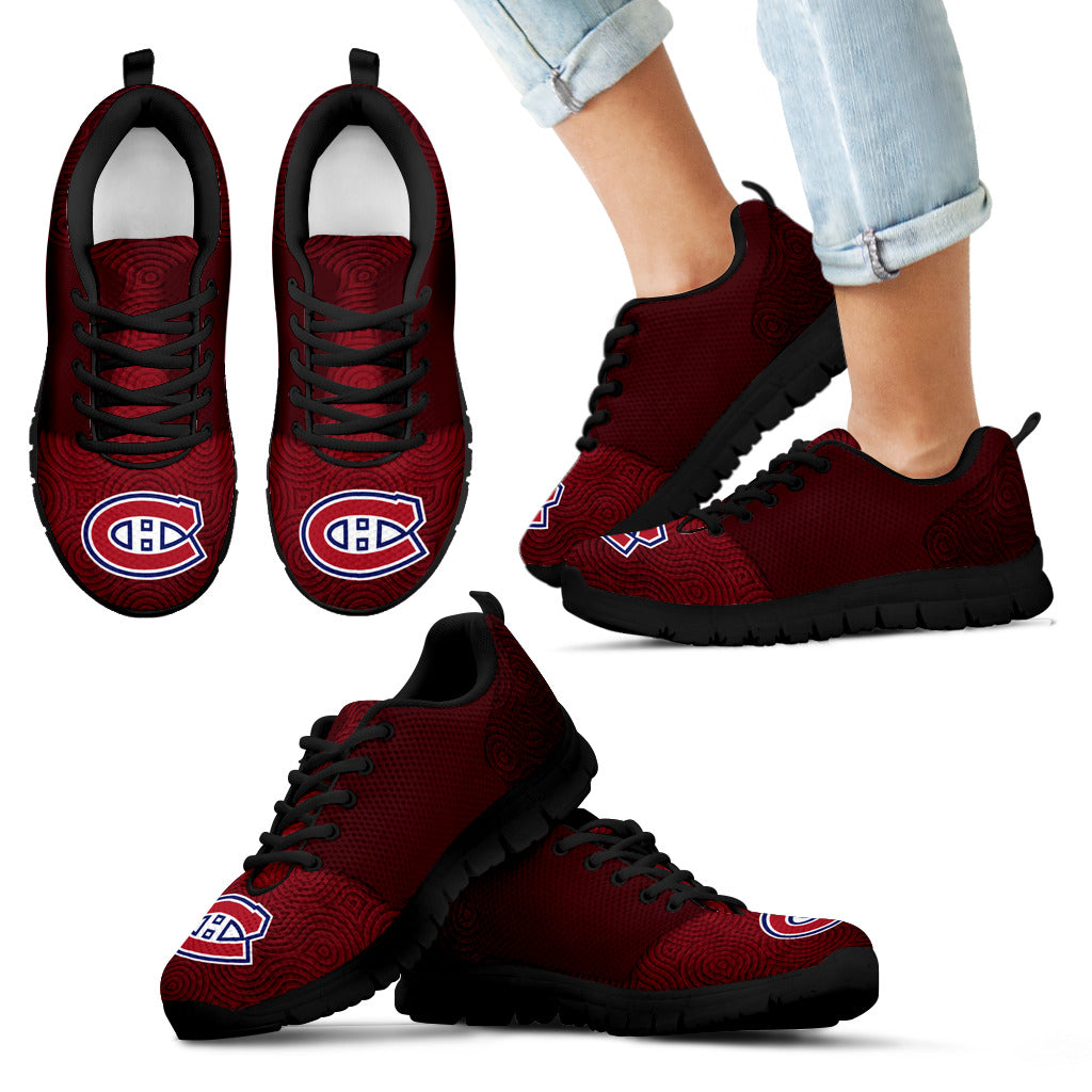 Seamless Line Magical Wave Beautiful Montreal Canadiens Sneakers
