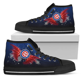 Angel Wings Chicago Cubs High Top Shoes