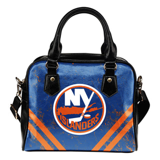 Couple Curves Light Good Logo New York Islanders Shoulder Handbags