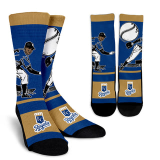 Talent Player Fast Cool Air Comfortable Kansas City Royals Socks