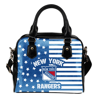 Twinkle Star With Line New York Rangers Shoulder Handbags