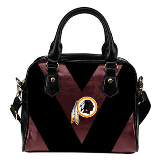 Triangle Double Separate Colour Washington Redskins Shoulder Handbags