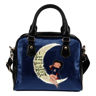 I Love My Arizona Wildcats To The Moon And Back Shoulder Handbags - Best Funny Store