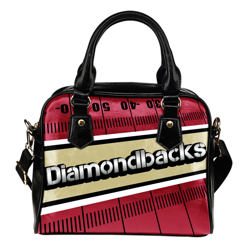 Arizona Diamondbacks Silver Name Colorful Shoulder Handbags