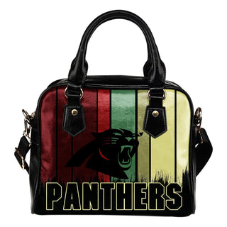 Vintage Silhouette Carolina Panthers Purse Shoulder Handbag