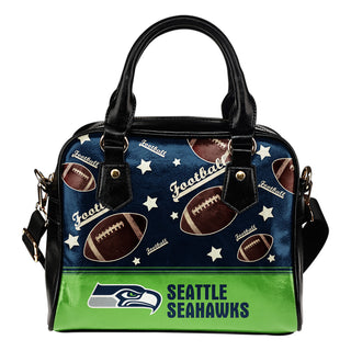 Personalized American Football Awesome Seattle Seahawks Shoulder Handbag
