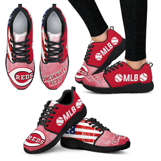 Simple Fashion Cincinnati Reds Shoes Athletic Sneakers