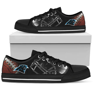 Artistic Scratch Of Carolina Panthers Low Top Shoes
