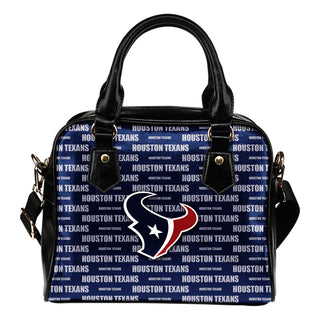 Nice Little Logo Houston Texans Shoulder Handbags