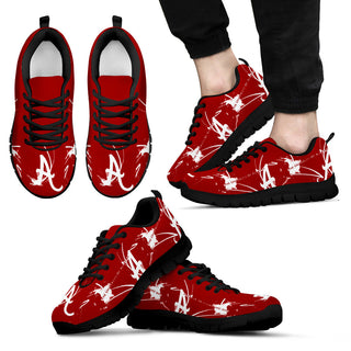 Alabama Crimson Tide A Painting Style Men Sneakers - Best Funny Store