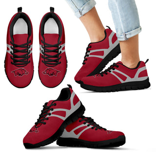 Line Amazing Bottom Arkansas Razorbacks Sneakers