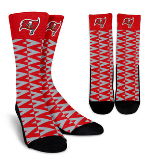 Chevron Lovely Kind Goodness Air Tampa Bay Buccaneers Crew Socks