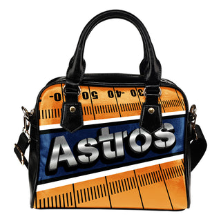 Houston Astros Silver Name Colorful Shoulder Handbags