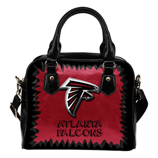 Jagged Saws Mouth Creepy Atlanta Falcons Shoulder Handbags
