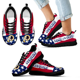 Proud Of American Flag Three Line Washington Redskins Sneakers