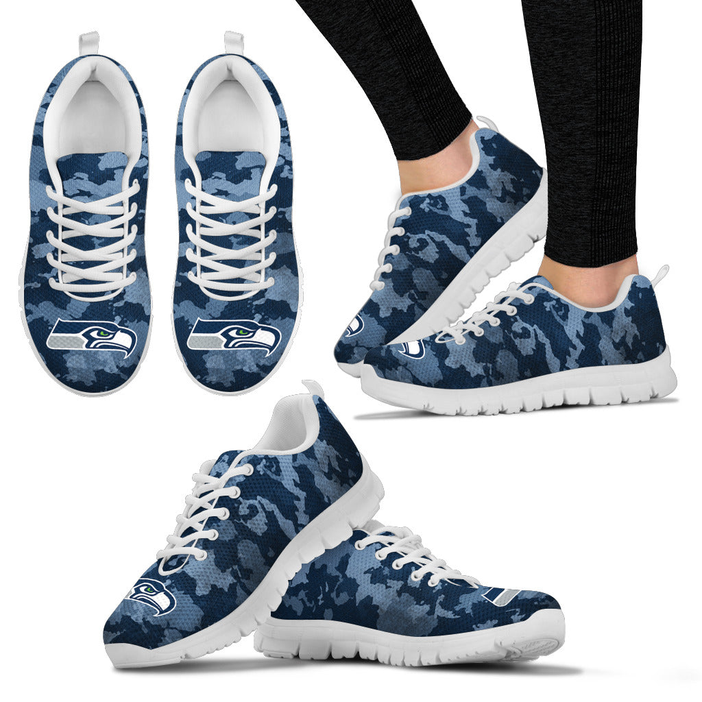 Arches Top Fabulous Camouflage Background Seattle Seahawks Sneakers