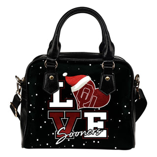 Love Word Christmas Sweet Oklahoma Sooners Shoulder Handbags