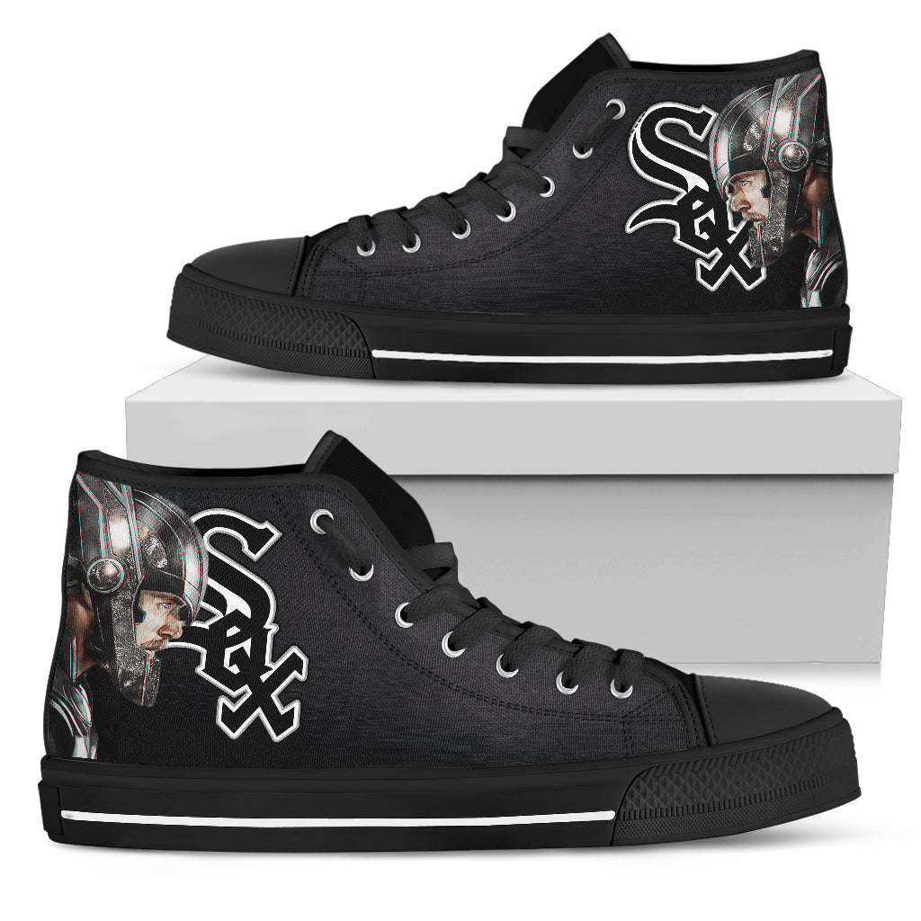Thor Head Beside Chicago White Sox High Top Shoes