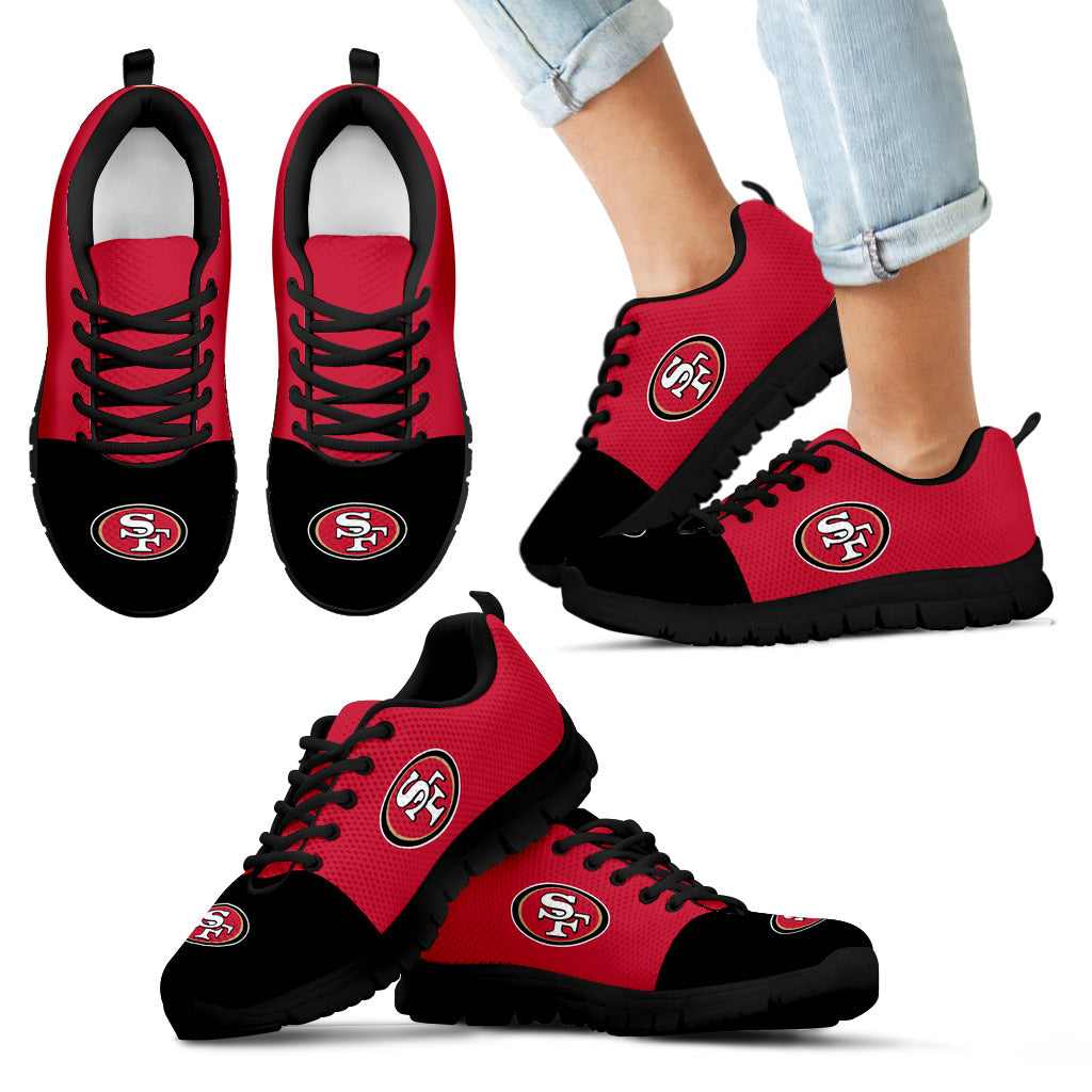 Two Colors Aparted San Francisco 49ers Sneakers
