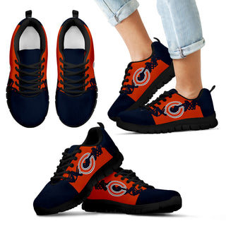 Doodle Line Amazing Chicago Bears Sneakers V1