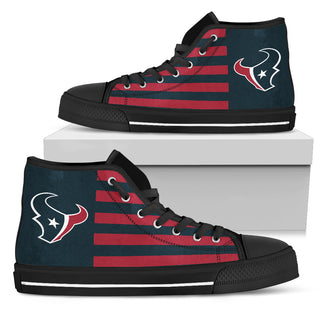 American Flag Houston Texans High Top Shoes