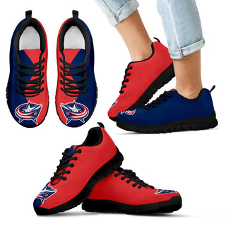 Two Colors Trending Lovely Columbus Blue Jackets Sneakers