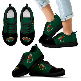 Two Colors Aparted Minnesota Wild Sneakers