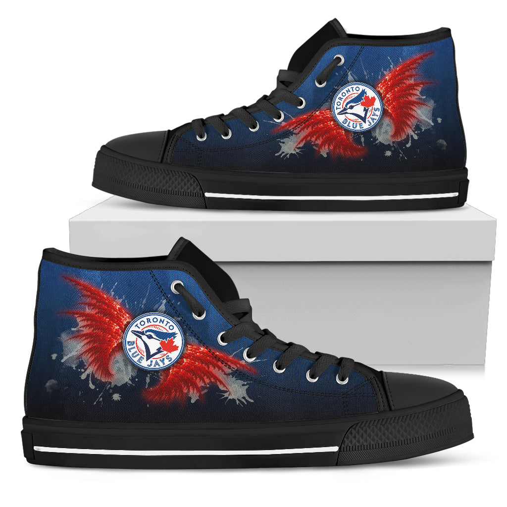 Angel Wings Toronto Blue Jays High Top Shoes