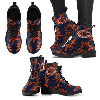 Dizzy Motion Amazing Designs Logo Chicago Bears Boots