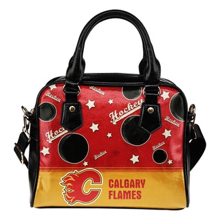 Personalized American Hockey Awesome Calgary Flames Shoulder Handbag