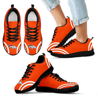 Lovely Curves Stunning Logo Icon Denver Broncos Sneakers