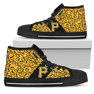 Perfect Cross Color Absolutely Nice Pittsburgh Pirates High Top Shoes