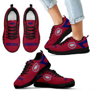 Pattern Logo Slide In Line Montreal Canadiens Sneakers