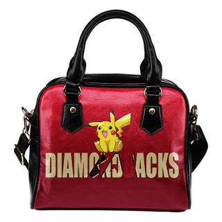 Pokemon Sit On Text Arizona Diamondbacks Shoulder Handbags