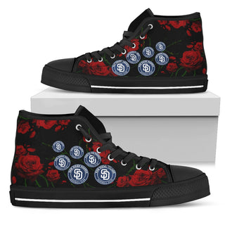 Lovely Rose Thorn Incredible San Diego Padres High Top Shoes
