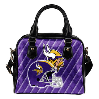 Couple Helmet Enchanting Logo Minnesota Vikings Shoulder Handbags