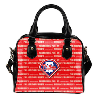 Nice Little Logo Philadelphia Phillies Shoulder Handbags