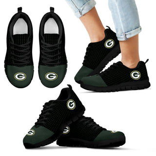 Tiny Cool Dots Background Mix Lovely Logo Green Bay Packers Sneakers