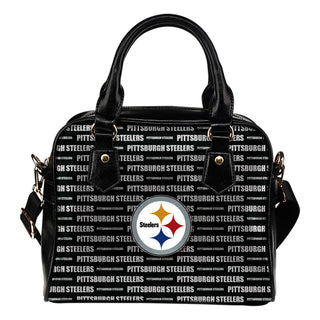 Nice Little Logo Pittsburgh Steelers Shoulder Handbags